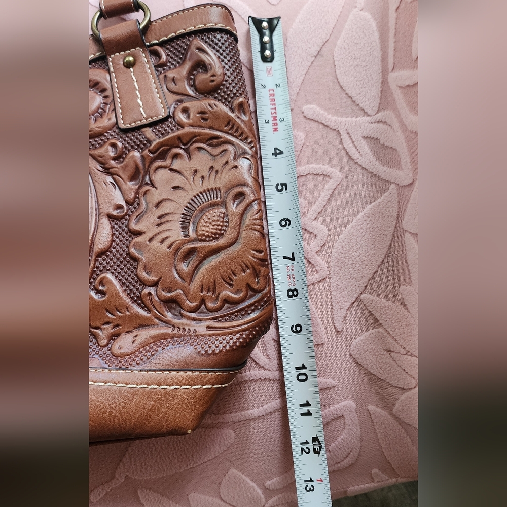 BOC Brown Embossed Shoulder Bag - Picture 8 of 8